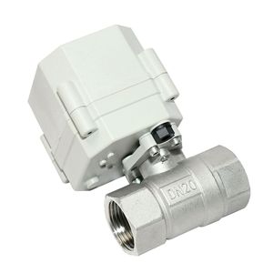 Vanne à boisseau sphérique électrique Tonhe DN20 1 pouce en acier inoxydable, à deux voies, pour eau à température normale - Product Image 4
