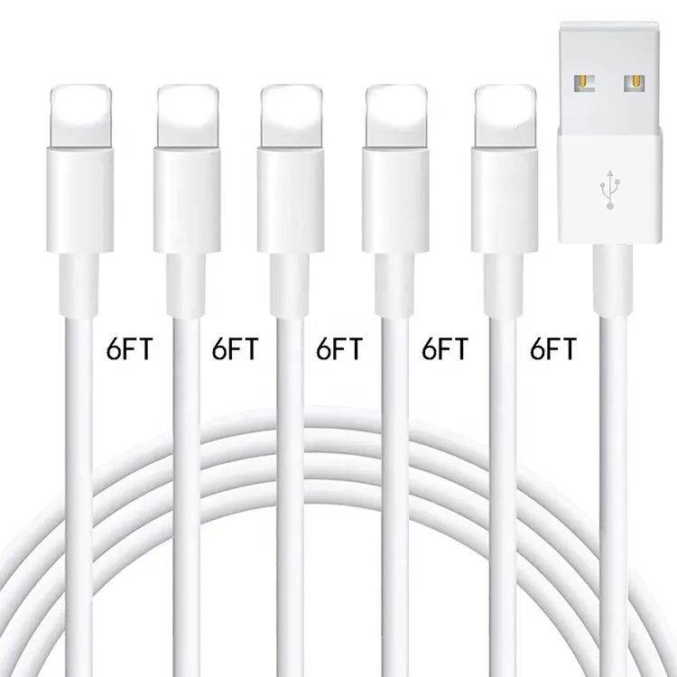 cheap price good quality USB charger cord for iphone fast charging transfer data Sync cable 1A2A3A 1m 2m in stock for Lighting