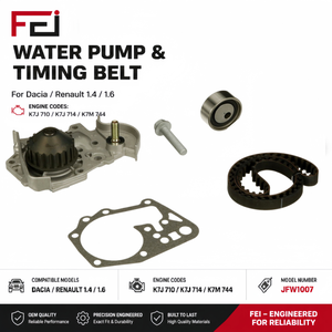 Kit Cinghia di Distribuzione con Pompa Acqua KP15473XS per <span class=keywords><strong>Dacia</strong></span> 1.4 1.6/<span class=keywords><strong>Renault</strong></span> 1.6, Accessori <span class=keywords><strong>Auto</strong></span> per Riparazione Motori K7J 710 714 K7M 744 - Product Image 1