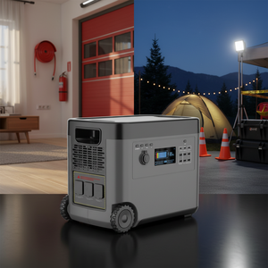 Centrale Électrique Portable UPS 2500W-4200W-12kW avec <span class=keywords><strong>Batterie</strong></span> LiFePO4, Générateur Solaire 2160Wh pour Chariots <span class=keywords><strong>de</strong></span> Golf, Terrains <span class=keywords><strong>de</strong></span> Golf, Événements Extérieurs et Stockage d'Énergie - Product Image 1