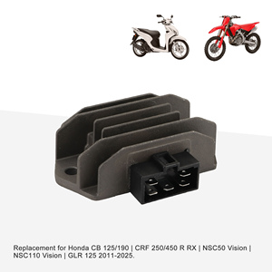 Régulateur redresseur de tension GOOFIT 5 broches de remplacement pour <span class=keywords><strong>Honda</strong></span> <span class=keywords><strong>CB</strong></span> 125 190 CRF 250 <span class=keywords><strong>450</strong></span> NSC50 NSC110 Vision OEM 31600 KPN E01 - Product Image 2