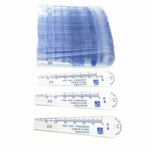 Jauge d'épaisseur de bonne qualité Jauge d'épaisseur d'épaisseur en plastique Plage de mesure 0.02 à 1.00mm 17 pièces/ensemble - Product Image 1