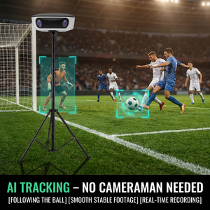 Caméra d'action CMOS 4K étanche avec MicroSD pour football, volleyball, basketball - Suivi de mouvement IA et enregistrement de match de haute qualité - Product Image 4