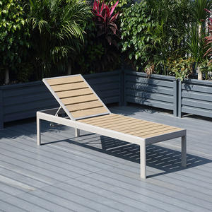 高級屋外アルミ製織りロープラウンジチェア、プールチェアカバー、日光浴用ラウンジチェア、ビーチ用織り籐ソファベッド - Product Image 5