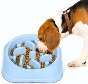 Comederos Lentos Redondos de Plástico Ecológico para Mascotas - Platos Anti-Asfixia de Varios Estilos para Comedores Rápidos, Salud Digestiva - Product Image 4