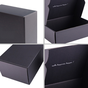 Produk Terlaris Di Dunia Permukaan Hitam Mengkilat dengan Font Sederhana Kemasan Kotak Kertas Bergelombang Kualitas Tinggi - Product Image 4
