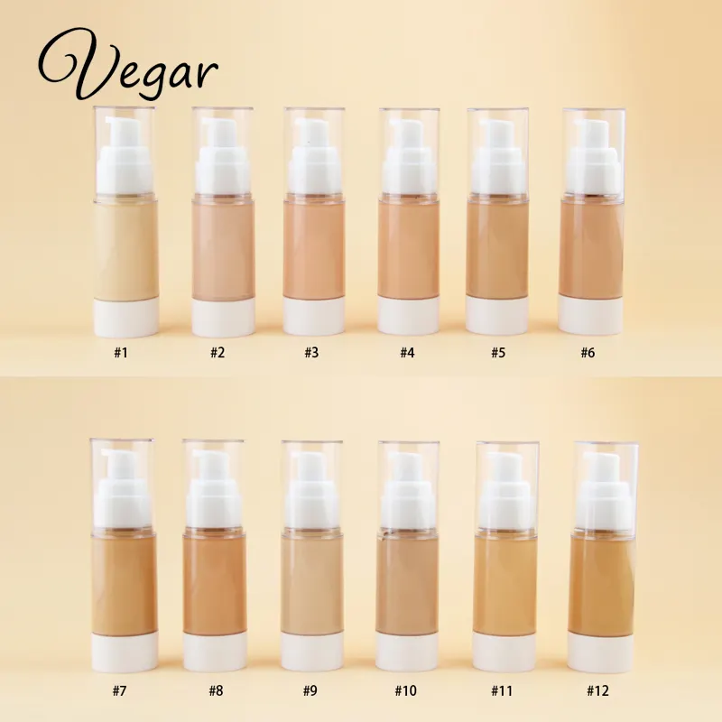 41 Colors Full Coverage Private Label Waterproof Makeup Liquid Foundation