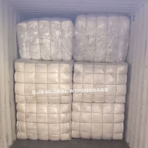 Trapos de algodón blancos absorbentes de agua y aceite, trapos de limpieza 100% algodón para limpieza industrial - Product Image 1