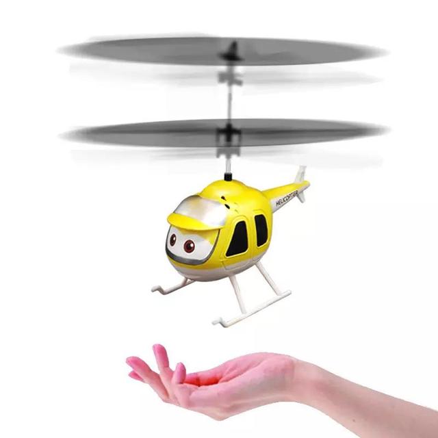 Hot Sell USB Rechargeable Plane Small Rc Helicopter Plane Cheap Induction Flying Toy Small Rc Helicopter Plane with Light