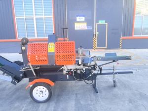 Processeur de bois de chauffage à haute efficacité, force de fendage hydraulique de 20 tonnes avec scie à découpe manuelle pour la foresterie domestique et l'utilisation de bois de chauffage - Product Image 4