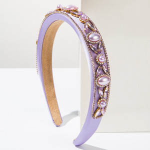 Diadema de Novia con Perlas y Diamantes Estilo Barroco Vintage, Tocado Personalizado para Fiesta de Bodas - Product Image 2