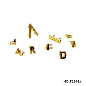 TANAI-Accesorios de bolso con insignia de nuevo diseño, <span class=keywords><strong>metal</strong></span> de alta resistencia a la corrosión, letras separadas, accesorios de logotipo para bolso - Product Image 4