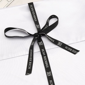 Custom Ribbon Printing Satin <b>Envelope</b> Lingerie T-shirt Storage Pouch <b>White</b> Luxury Satin Gift Cosmetic Hair Packing Dust Slik Bag - Product Image 2
