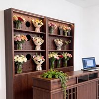 Qianhao - Mobilier de bureau commercial de luxe léger de style médiéval haut de gamme en MDF, ensemble complet, bureau de réception, modèle