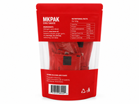 Rouleau de film pour sachet alimentaire à fond plat avec fenêtre transparente et fermeture éclair pour sauces chili, tomate et ketchup – Emballage souple