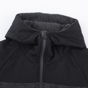 Top zippé en molleton noir chaud pour <span class=keywords><strong>femme</strong></span> - Product Image 3