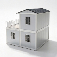Casa Contenedor Moderna Plegable de 20 Pies, Módulo de Construcción Económica, Edificio Modular Prefabricado de Bajo Costo para Dormitorio, Ensamblaje Rápido en 15 Minutos