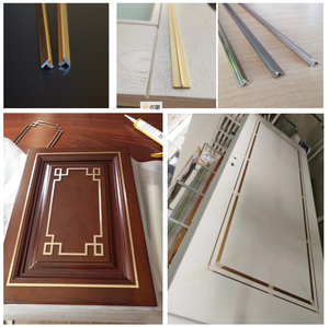Striscia Decorativa in Alluminio Antipolvere di Alta Qualità 5MM 8MM per Telai di Armadi e Porte <span class=keywords><strong>Scorrevoli</strong></span> - Product Image 3
