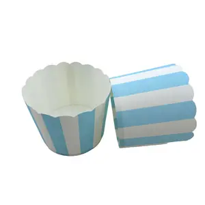Wholesale Top Trending 6*5.5cm Stripe Baking Tools Paper Holder Cake Cardboard Mold Muffin Cupcake Birthday Party