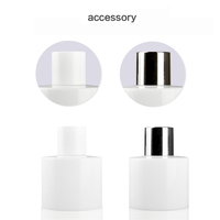 Diffuseur d'arômes en verre vide personnalisable de 100 ml, unique, pour voiture, décoration d'intérieur, avec bouchon couronne, disponible en plusieurs couleurs
