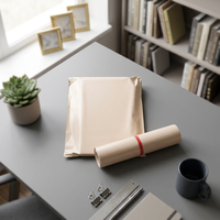 Sacs d'expédition en polyéthylène avec poignée découpée, sacs postaux multicolores unis, vente en gros, prix usine