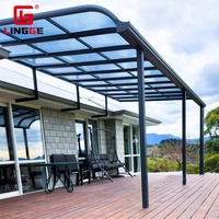 Auvent de Jardin Prix Usine, Toit en Polycarbonate Extérieur pour Terrasse, Auvent en Aluminium