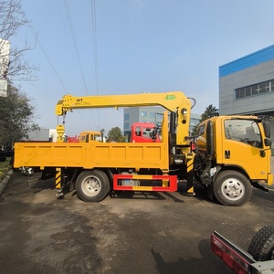 <strong>ISUZU</strong> 4x2 5 Tonne Hydraulic Straight Telescopic Boom <strong>Truck</strong>-Mounted <strong>Crane</strong> with 190hp Engine Euro 3 Emission Tipper for Sale - Product Image 4