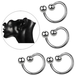 Piercing en <span class=keywords><strong>Espiral</strong></span> de Titanio G23 en Forma de S para Nariz, Labio, Oreja (Cartílago, <span class=keywords><strong>Tragus</strong></span>), Ombligo y Ceja - Joyería de Moda - Product Image 4