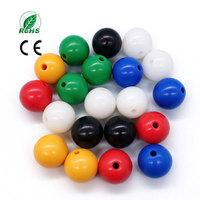 Billes en silicone colorées de taille personnalisable avec trou traversant, sphères en caoutchouc anti-collision, disponibles en plusieurs couleurs