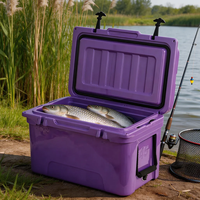 Glacière isotherme portable robuste et moderne de 65 QT en PE rotomoulé, écologique, étanche et réutilisable pour aliments et boissons
