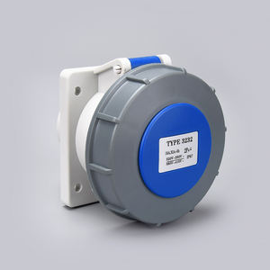 Prise de courant industrielle Premium 3PIN 16A 32A Nouveau design 220 240V IP67 ABS ignifuge + pièces en cuivre Produits LV - Product Image 6