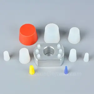 High Temperature Custom Solid And Softer Silicone Tapered Plugs Rubber Bungs Stoppers Manufactures