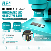 Lentes Objetivas LED Integradas RF4 BL05 BL07 Innovadoras, 0.5X 0.7X, Luces para Microscopio para Reparación de Teléfonos e Inspección de PCB