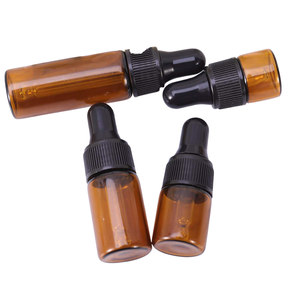 Flacons compte-gouttes miniatures en verre transparent ou ambré de 1 ml, 2 ml, 3 ml, 5 ml pour huiles essentielles, 100 pièces, pour sérum de soin de la peau, impression sérigraphique - Product Image 6