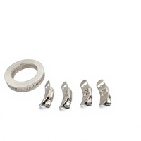 Collier de serrage pour tuyau minier robuste en acier zingué réglable, double ligne, usage industriel, diamètre 51 mm, OEM ODM