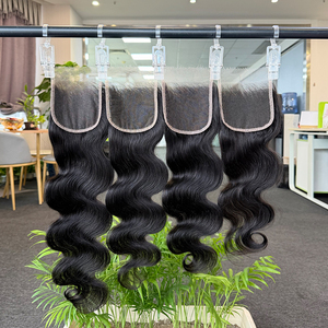 ผมบราซิลแบบลอนธรรมชาติ สีธรรมชาติ  พร้อมเชือกผูกผมแบบ HD Lace Closure ขนาด 4x4  ความยาว 12-20 นิ้ว ผมแท้ 100% เวอร์จิ้น เรมี่  ราคาขายส่ง - Product Image 2