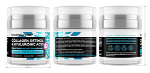 Creme Hidratante e Nutritivo para Rosto e Pescoço SimplyVital com Colágeno, Retinol, Ácido Hialurônico, Niacinamida e Manteiga de Karité - Product Image 6