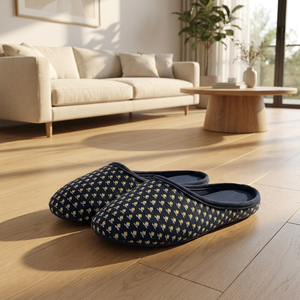 Pantuflas Babucha Marroquíes de Tela RPET con Personalización Ilimitada de Patrones para Mujer, Pantuflas Mules Geométricas Elegantes para Mujer - Product Image 1