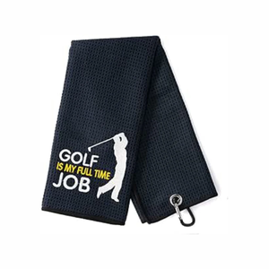 Vietnam 100 Pcs Promotional Cute Microfiber Golf <b>Towel</b> Anti-Slip Waterproof Blanks Custom White Waffle Golf <b>Towels</b> With Hook - Product Image 2