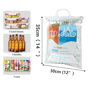 <span class=keywords><strong>Bolsa</strong></span> Térmica Moderna Reutilizable con Aislamiento, Plegable, Ultraligera, Sostenible, a Prueba <span class=keywords><strong>de</strong></span> Fugas, con Asa, para Uso Doméstico - Product Image 6