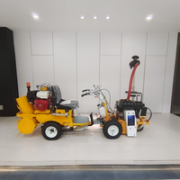 Machine de démarquage routier avec moteur 3KW, fonction de recyclage automatique pour la construction de marquages routiers