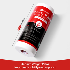 Paquete de Rollo de <span class=keywords><strong>Entretela</strong></span> Recortable <span class=keywords><strong>para</strong></span> <span class=keywords><strong>Bordado</strong></span> a Máquina 2.5oz 12in*25Yardas*1pz - Product Image 2