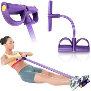 Multifuncional alta qualidade Yoga Fitness Machine Sit-ups quatro tubos Pedal Leg Tension Band