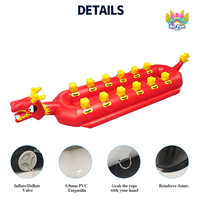 Bateau Dragon Gonflable Personnalisé en PVC Grande Capacité pour Jeu Aquatique Amusant Bateau Banane Gonflable