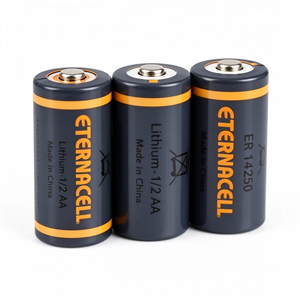 Batteries au lithium primaires cylindriques Li-SOCl2 3,6 V ER14250 1,2 Ah 4,32 Wh 1/2AA pour remplacement longue durée ETERNACELL - Product Image 4