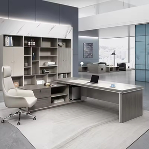 Executive Corner Desk L Shaped Wooden CEO Luxury Office Furniture Executive Office Desk <strong>Mesa</strong> Para Escritrio Office <strong>Table</strong> - Product Image 5