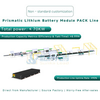Lini Perakitan Otomatis Paket Baterai Lithium Ion untuk Skuter Listrik Kargo & Sepeda Listrik Roda 3 220V/380V Efisiensi 8PPM