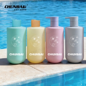 Botellas de Plástico Redondas Vacías Personalizadas al por Mayor <span class=keywords><strong>para</strong></span> Mascotas, Transparentes, Esmeriladas, <span class=keywords><strong>para</strong></span> Jabón Líquido y Champú con Tapa Dorada - Product Image 6