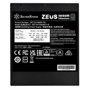ซิลเวอร์สโตน SST-ZU1650R-TM 1650W ATX 3.1 PCIe 5.0 พาวเวอร์ซัพพลายแบบโมดูลาร์เต็มรูปแบบ 80 Plus Titanium พัดลมขนาด 135 มม. - Product Image 5