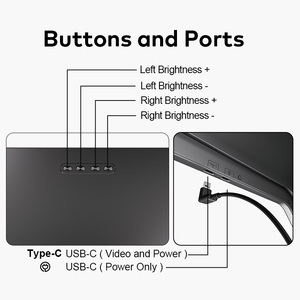 Monitor Portatile 15.3 Pollici, 1 Cavo per 2 Schermi, Estensore Monitor Laptop, Triplo Monitor <span class=keywords><strong>60</strong></span> <span class=keywords><strong>Hz</strong></span> per Windows e MacBook - Product Image 6